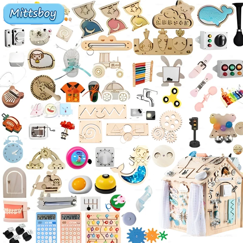 Kids Education Usa - Tablero ocupado Montessori para niños, accesorios
