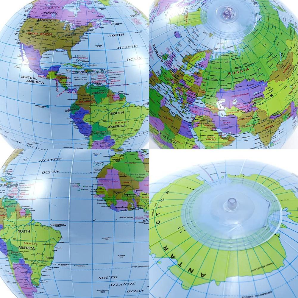 Educational Globe For Kids - Globo inflable de 12/16 pulgadas, juguete
