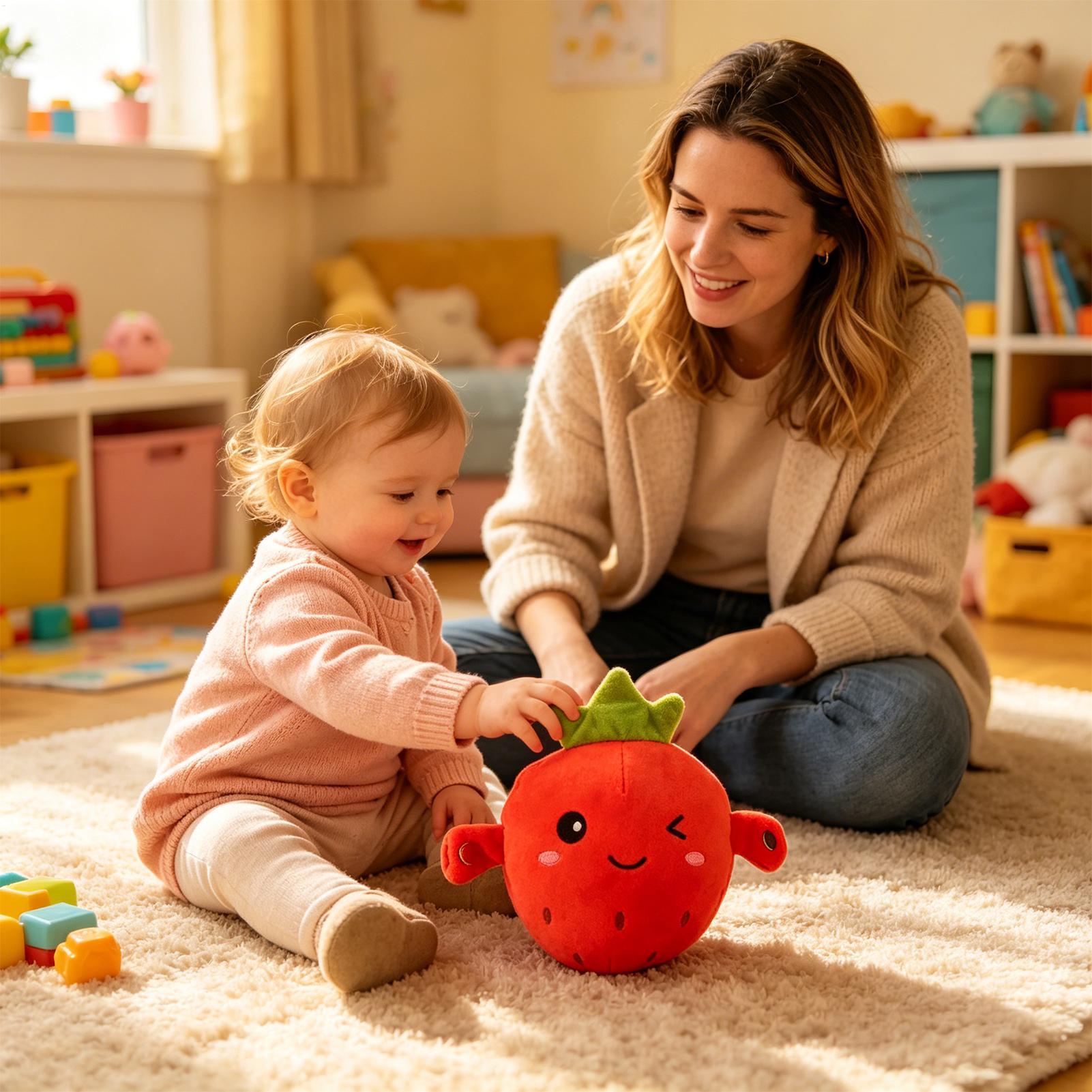 Kids Education Learn Tv - Muñeco de peluche de fresa, educativo,