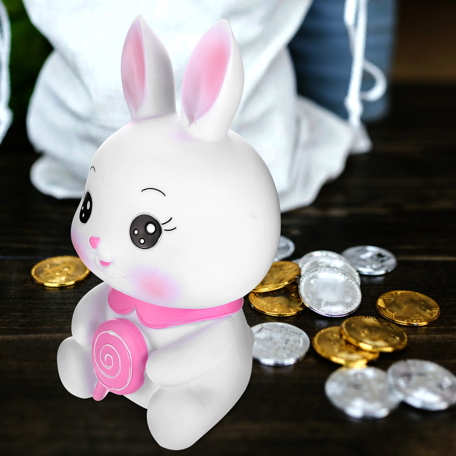 Kids Education Savings - Adorable Hucha de Conejito de Dibujos