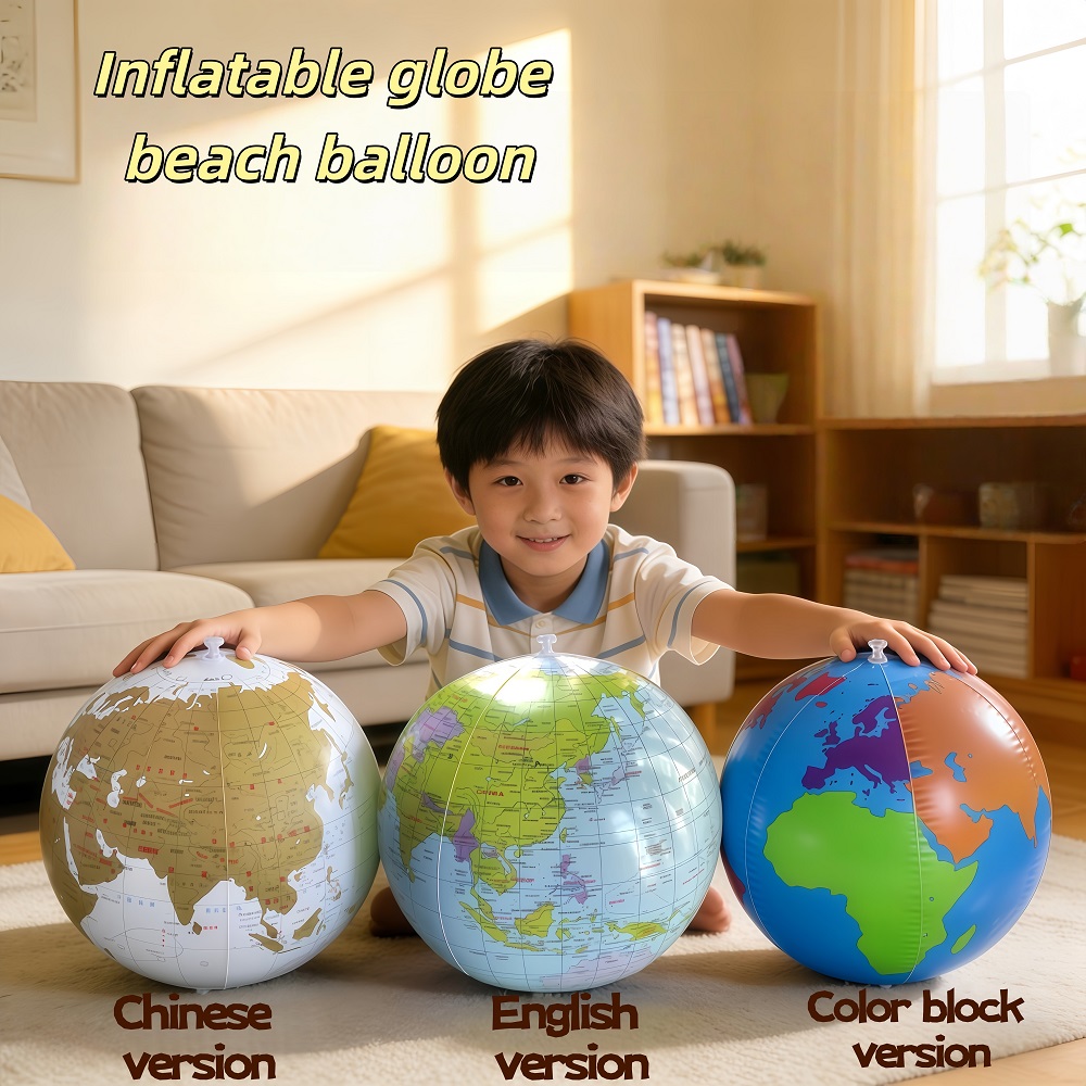 Educational Globe For Kids - Globo Terráqueo Inflable de 30 cm,