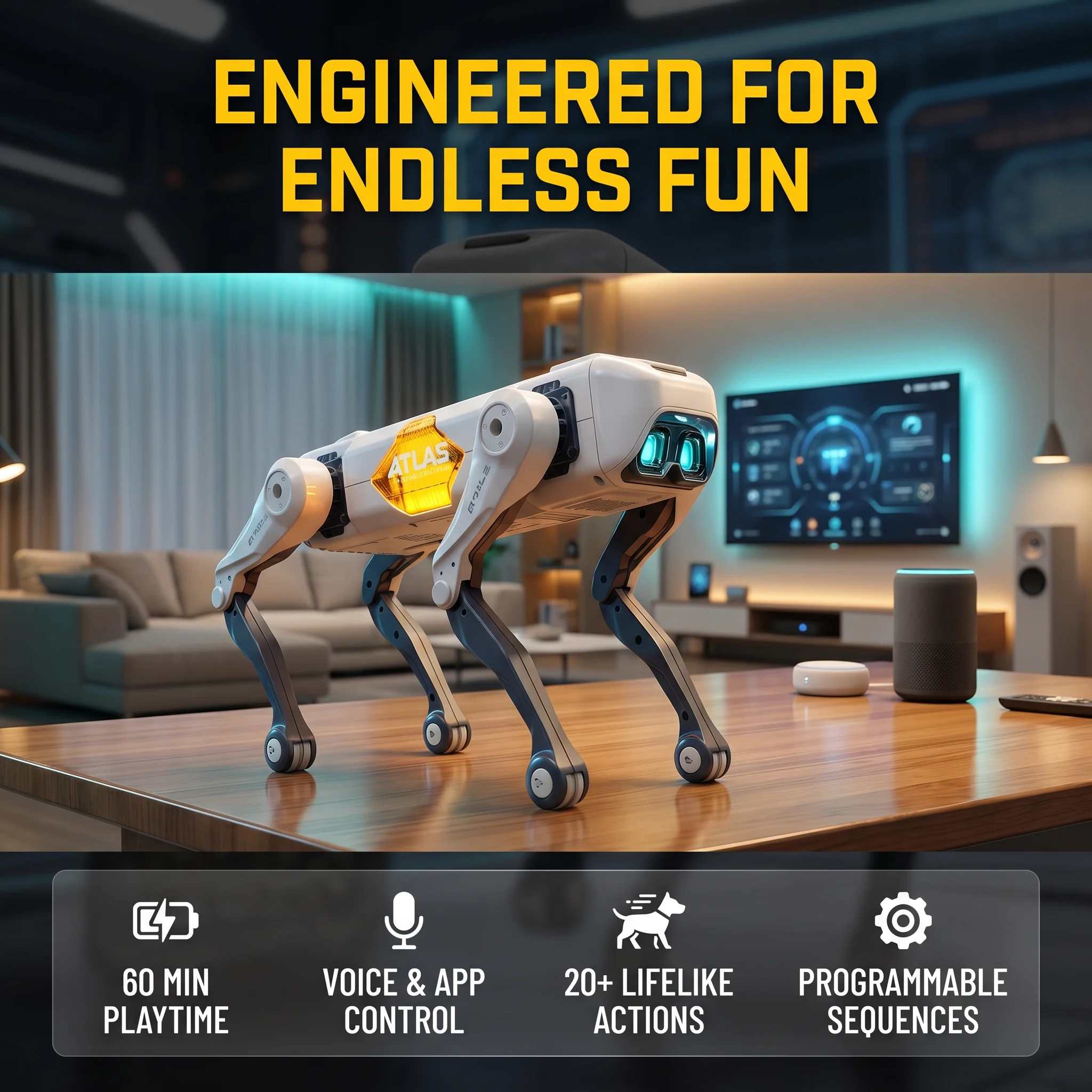 Free Educational Games For Kids - Perro Robot Inteligente con IA, Control