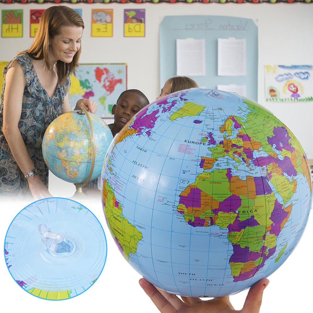 Educational Globe For Kids - Globo inflado de 12/16 pulgadas, pelota