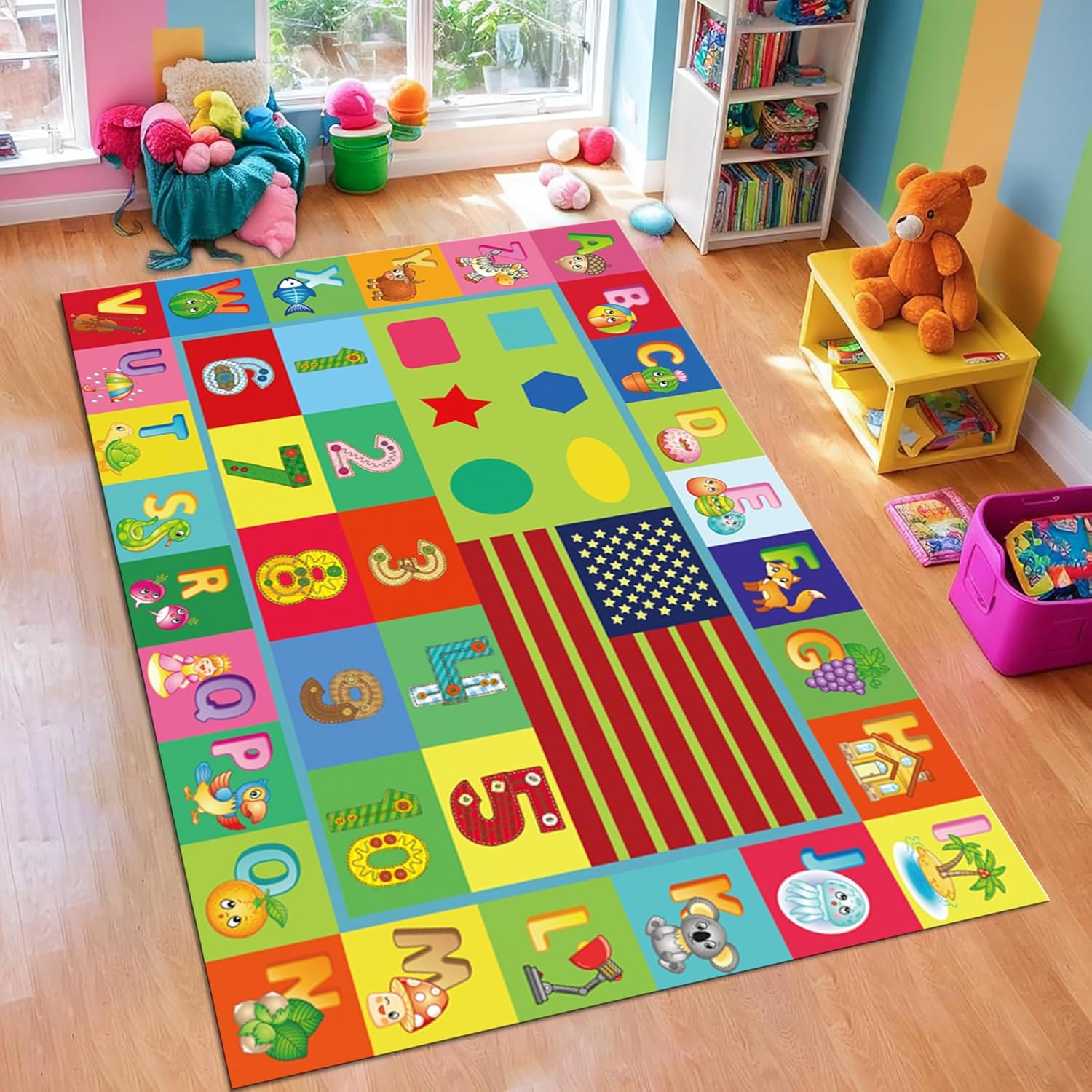 Alfombra ABC para habitación d - Abc Kids Early Education reseña y precio