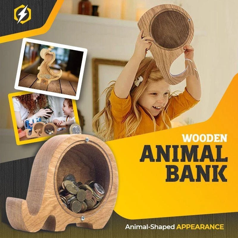 Alcancía de madera con alfabet - Kids Education Savings reseña y precio
