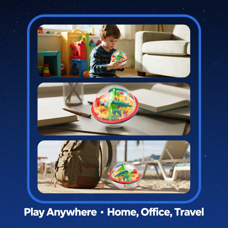Bola mágica 3D laberinto rompe - Educational Globe For Kids reseña y precio
