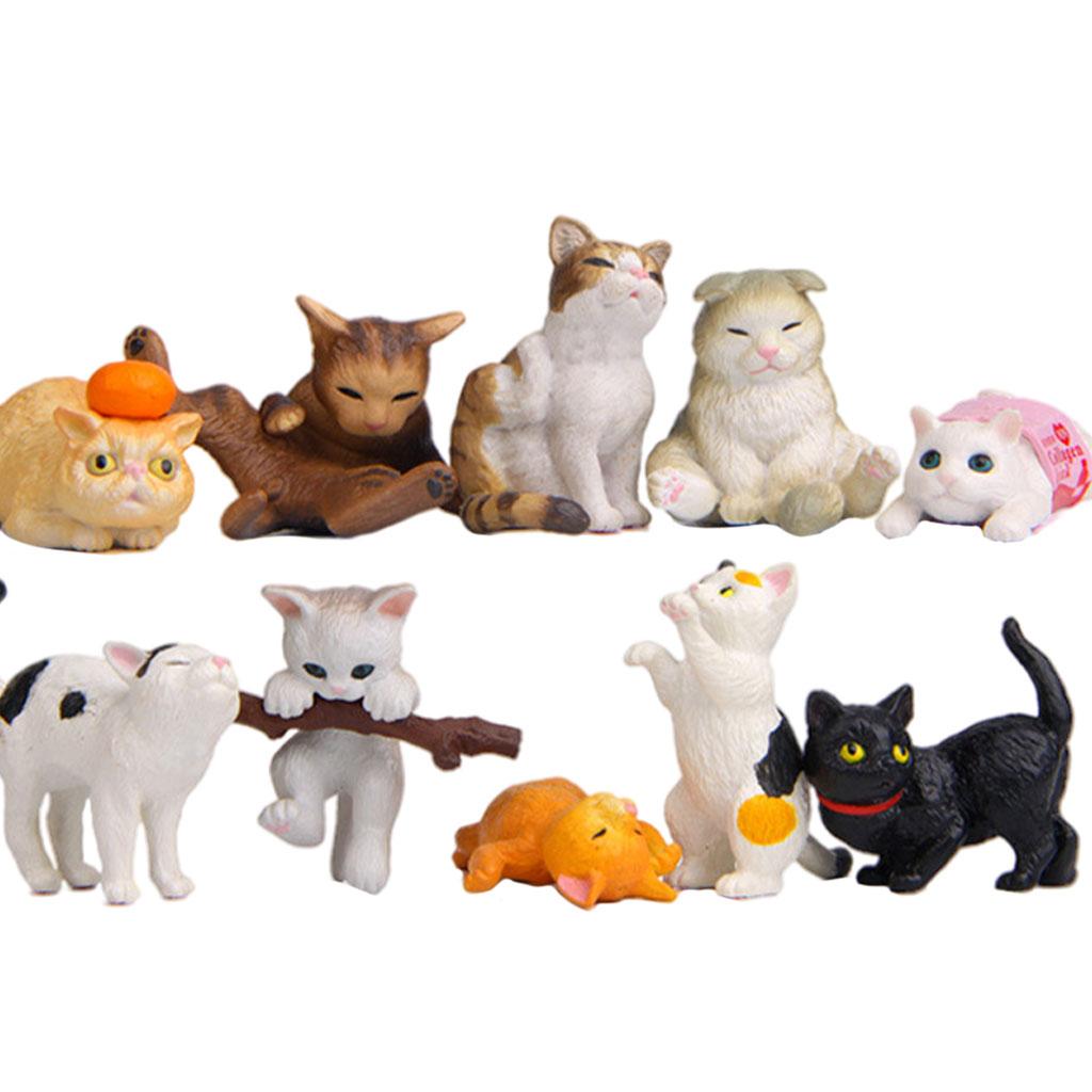 10 Figuras de Gatos de PVC, Es - Kids Education Learn Tv reseña y precio