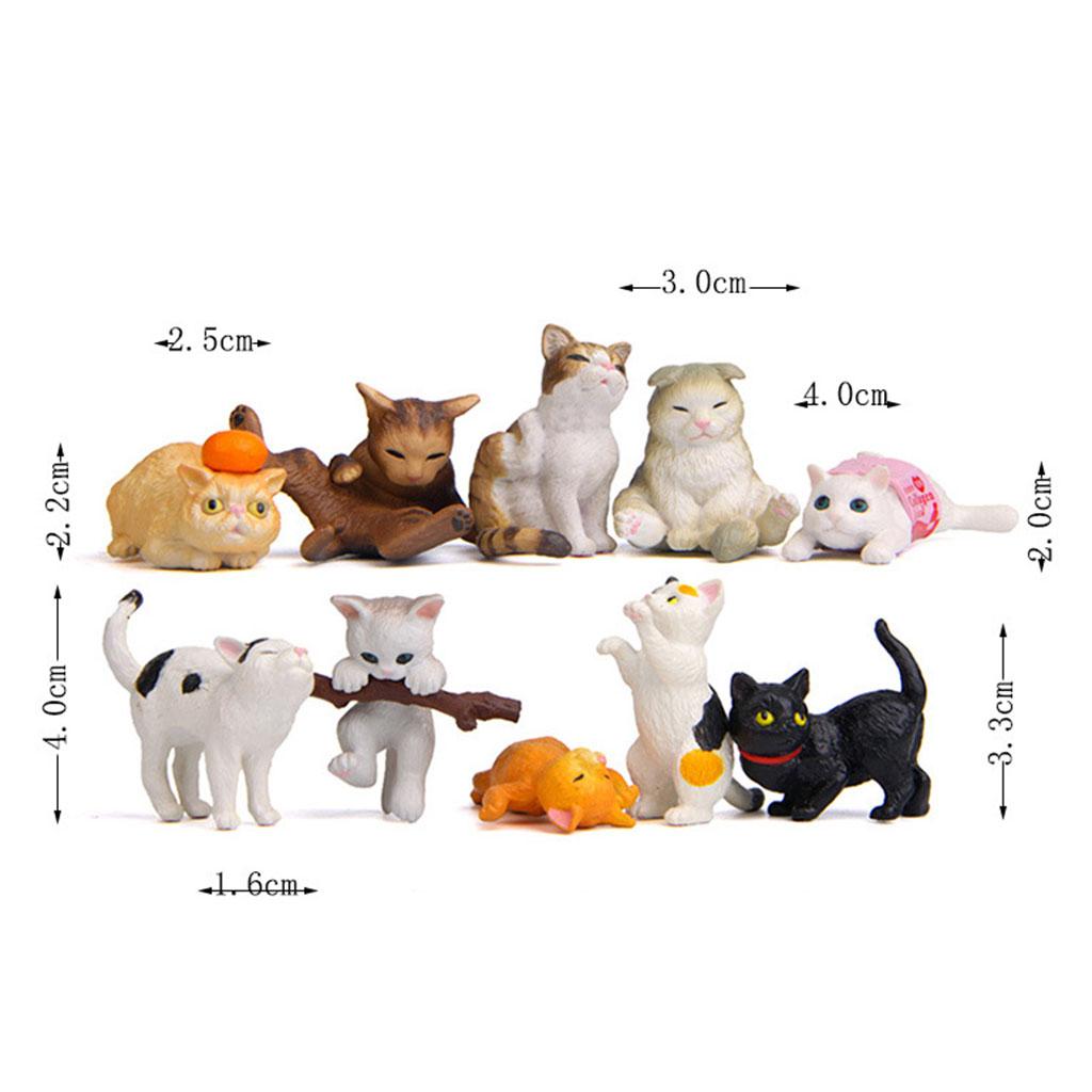 10 Figuras de Gatos de PVC, Es - Kids Education Learn Tv reseña y precio