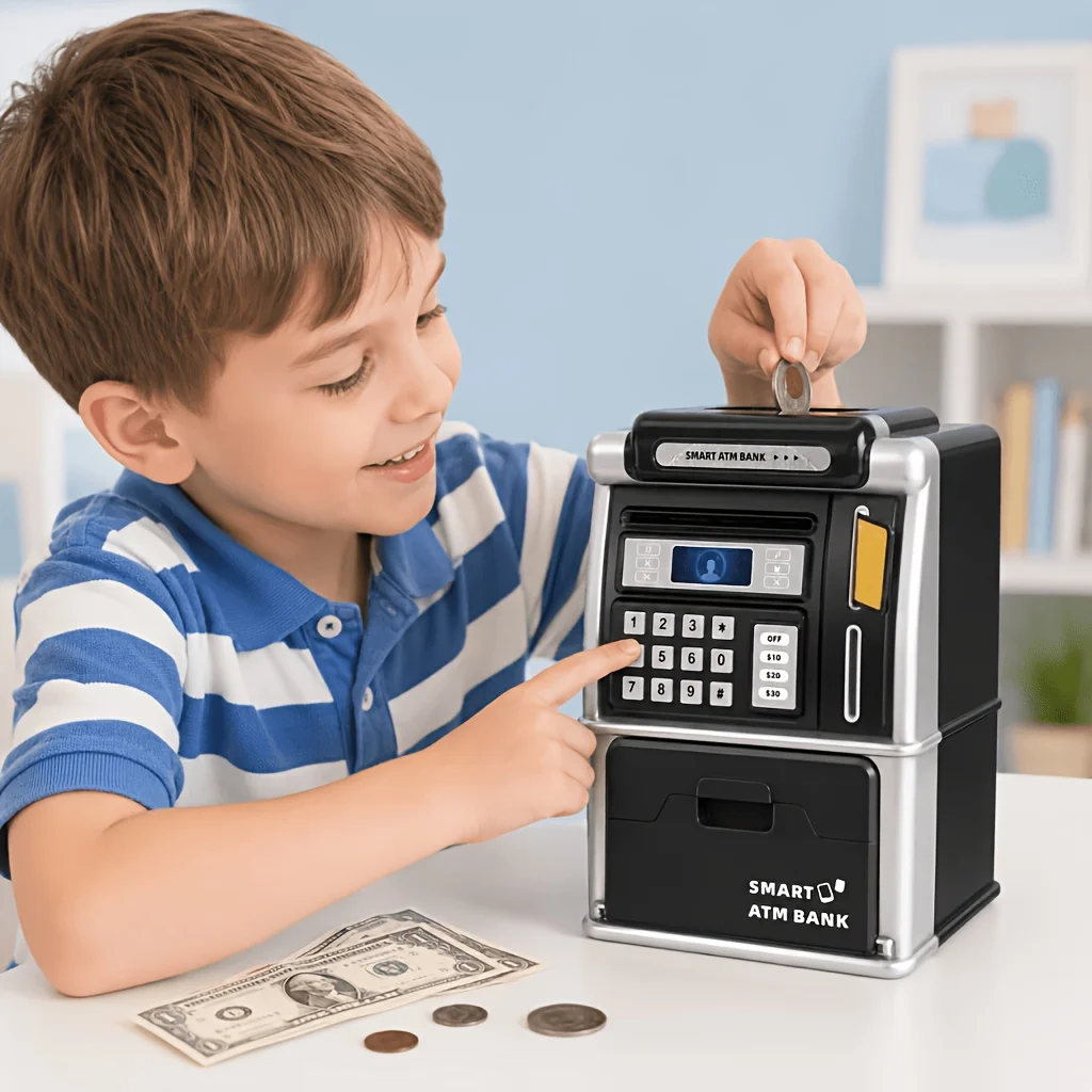 Hucha Inteligente Tipo Cajero  - Kids Education Savings reseña y precio