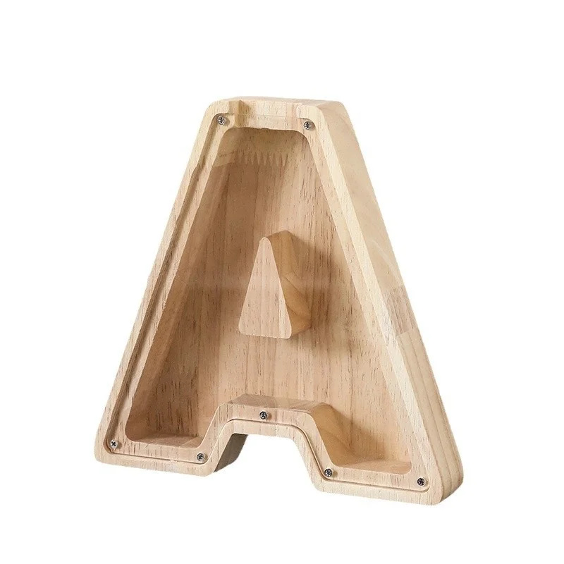 Hucha de madera con 26 letras  - Kids Education Savings reseña y precio