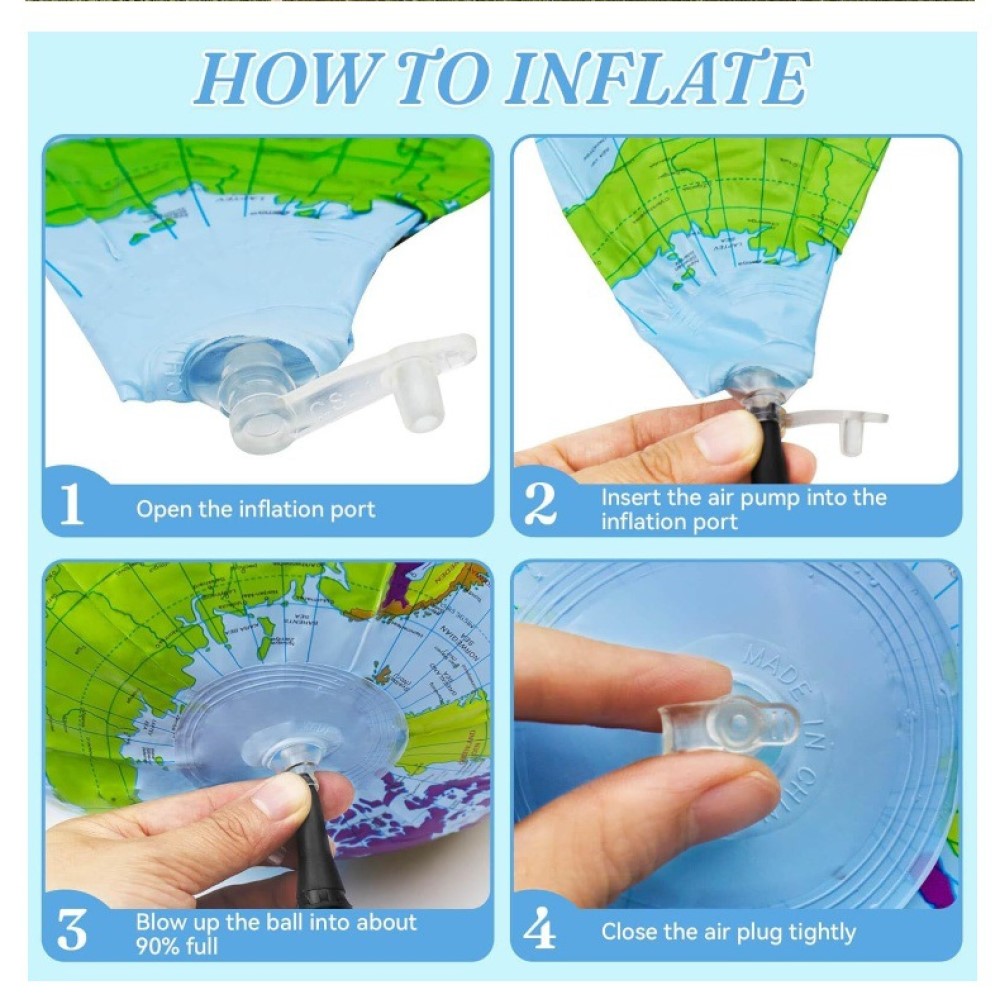 Globo Terráqueo Inflable de 30 - Educational Globe For Kids reseña y precio