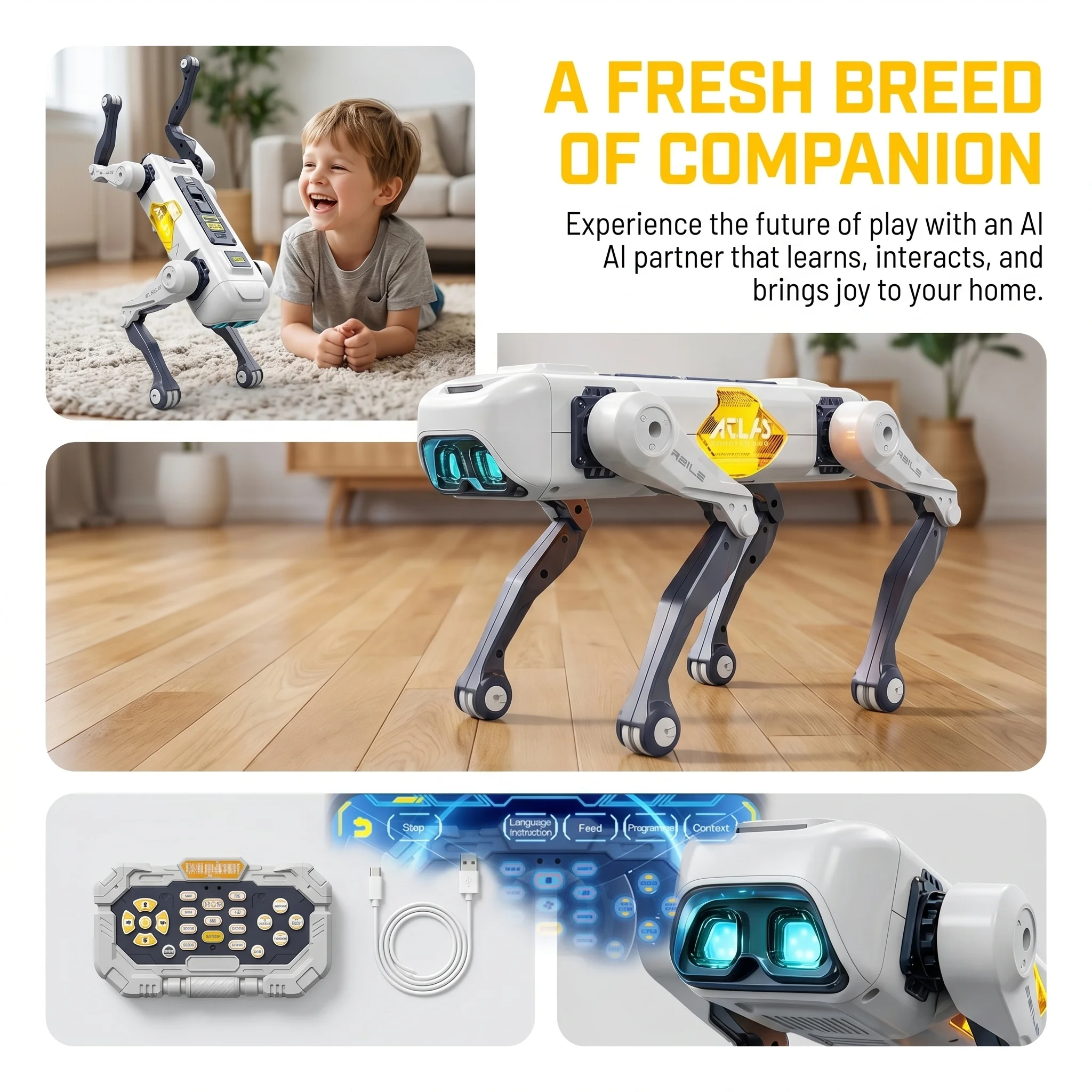 Perro Robot Inteligente con IA - Free Educational Games For Kids reseña y precio
