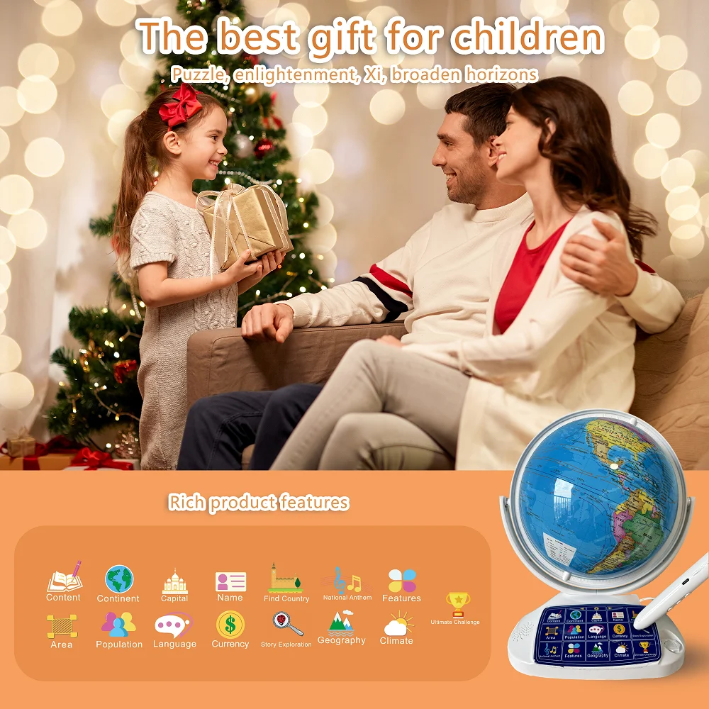 Globo Terráqueo Interactivo In - Educational Globe For Kids reseña y precio